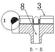 Combined metallurgical furnace taphole drill bit and tooth fixing process thereof