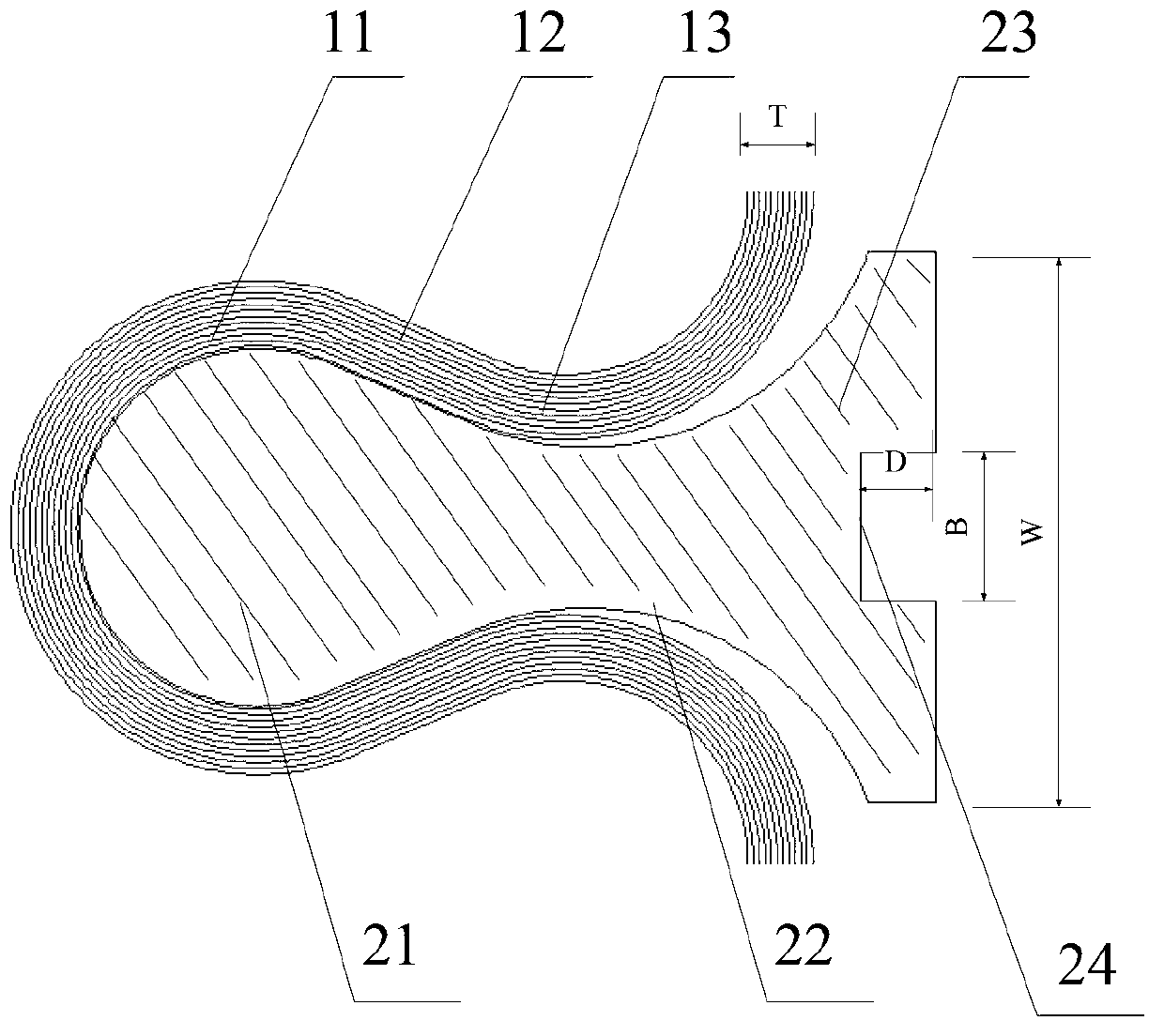 Enhancement type multi-layer S type metal bellows