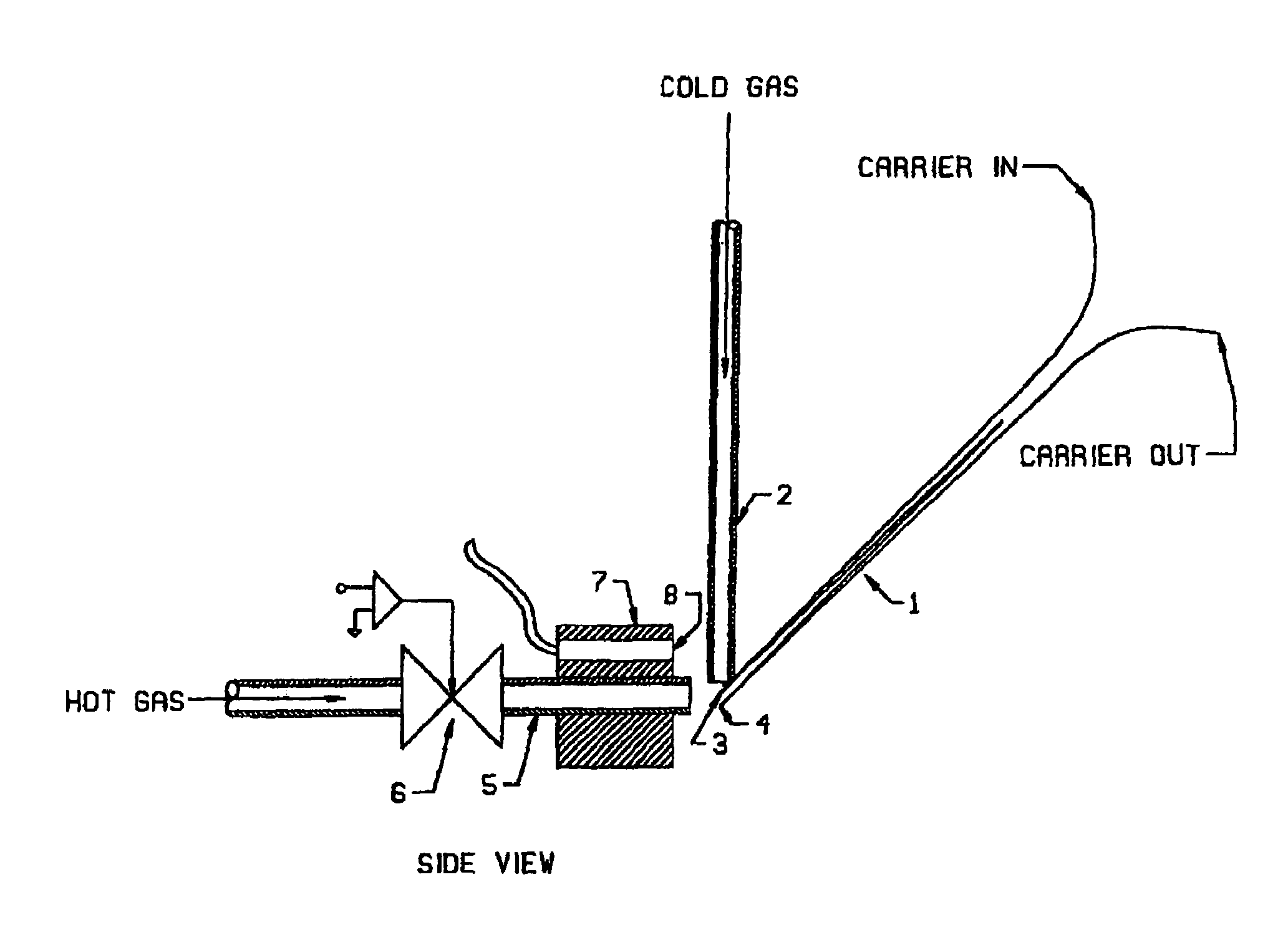 Method and apparatus for measuring velocity of chromatographic pulse