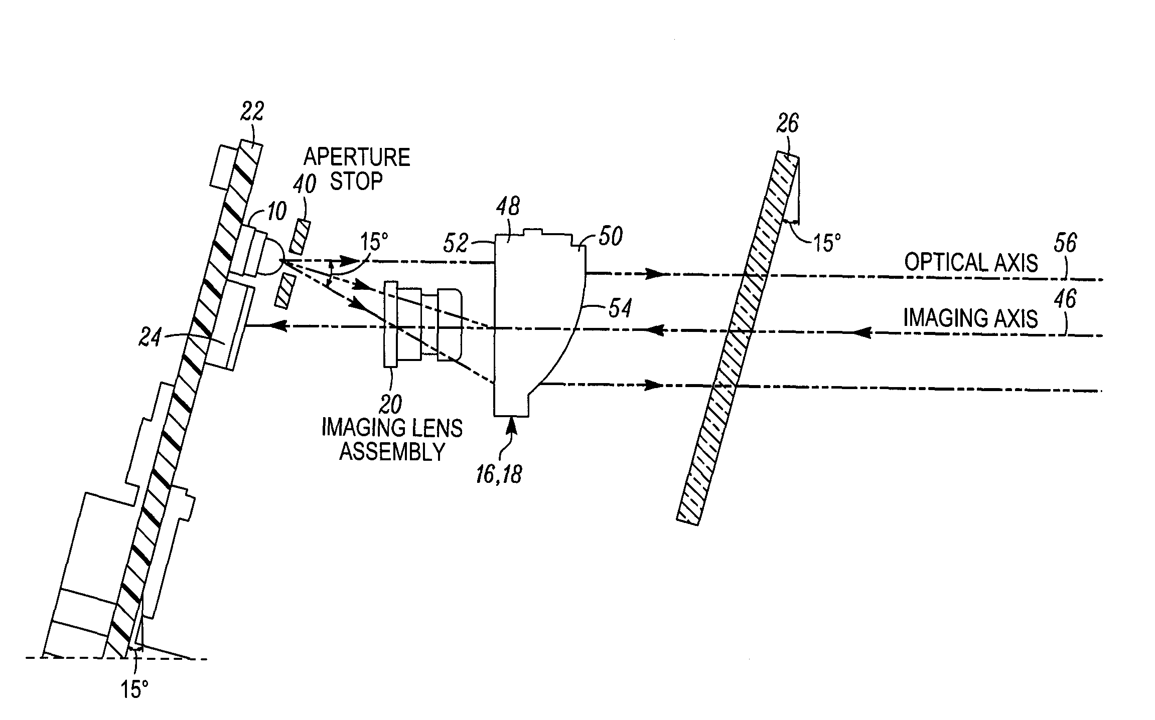 Arrangement for and method of generating uniform distributed illumination pattern for imaging reader