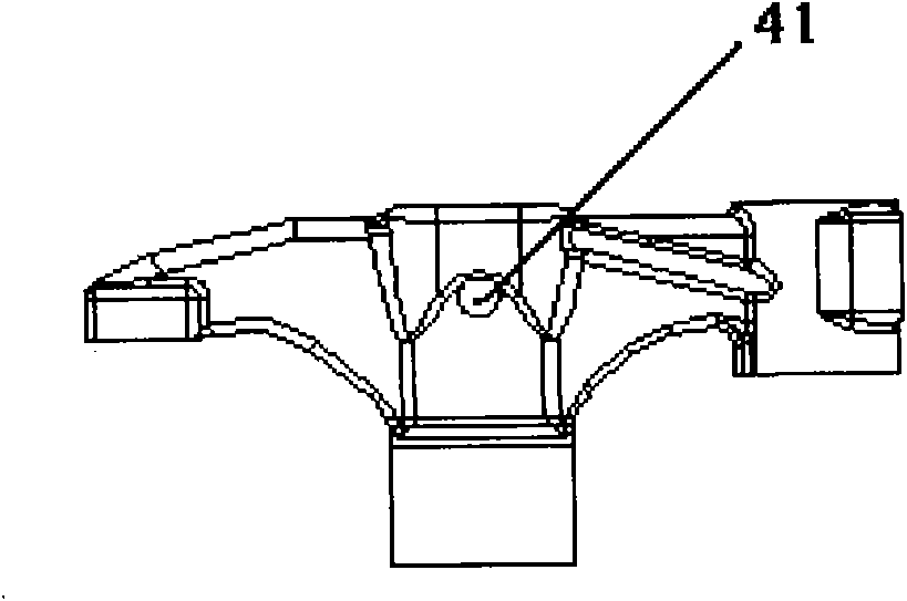 Valve component for four-valve diesel