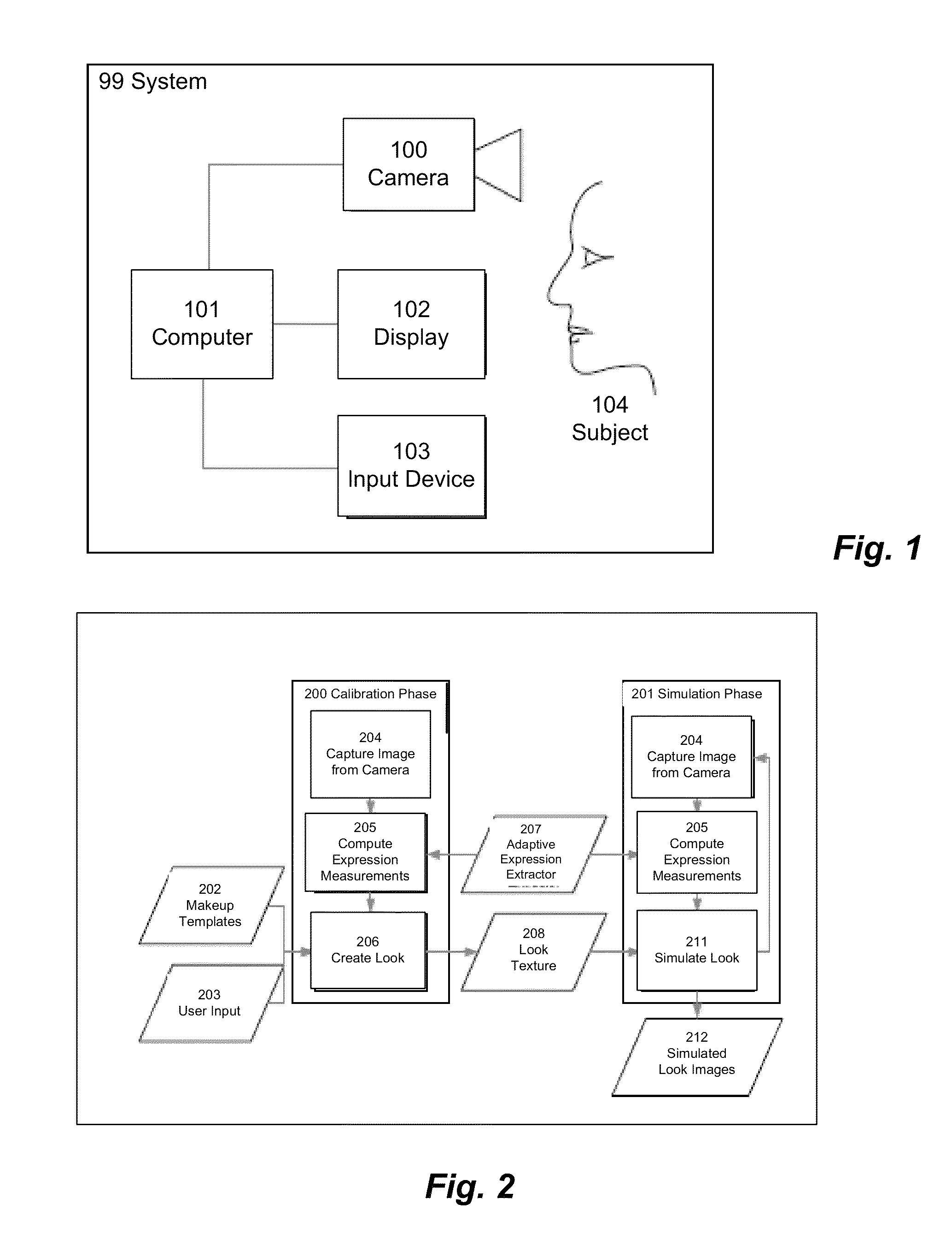 Adaptive, calibrated simulation of cosmetic products on consumer devices