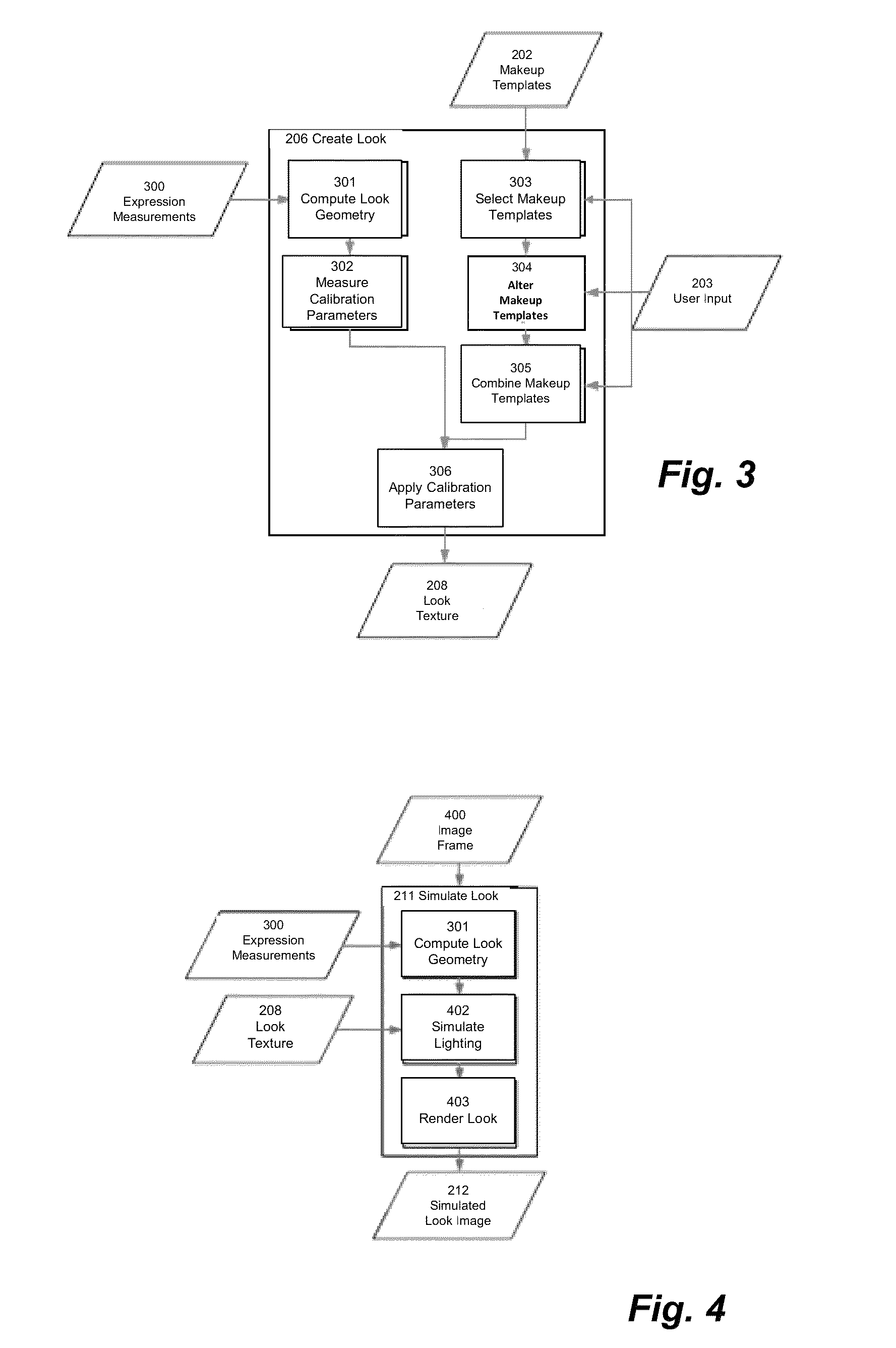 Adaptive, calibrated simulation of cosmetic products on consumer devices