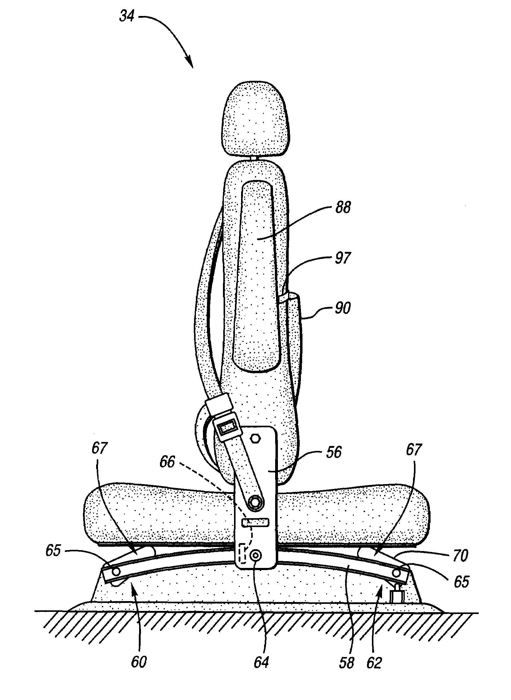 Seat configuration system for an automotive interior