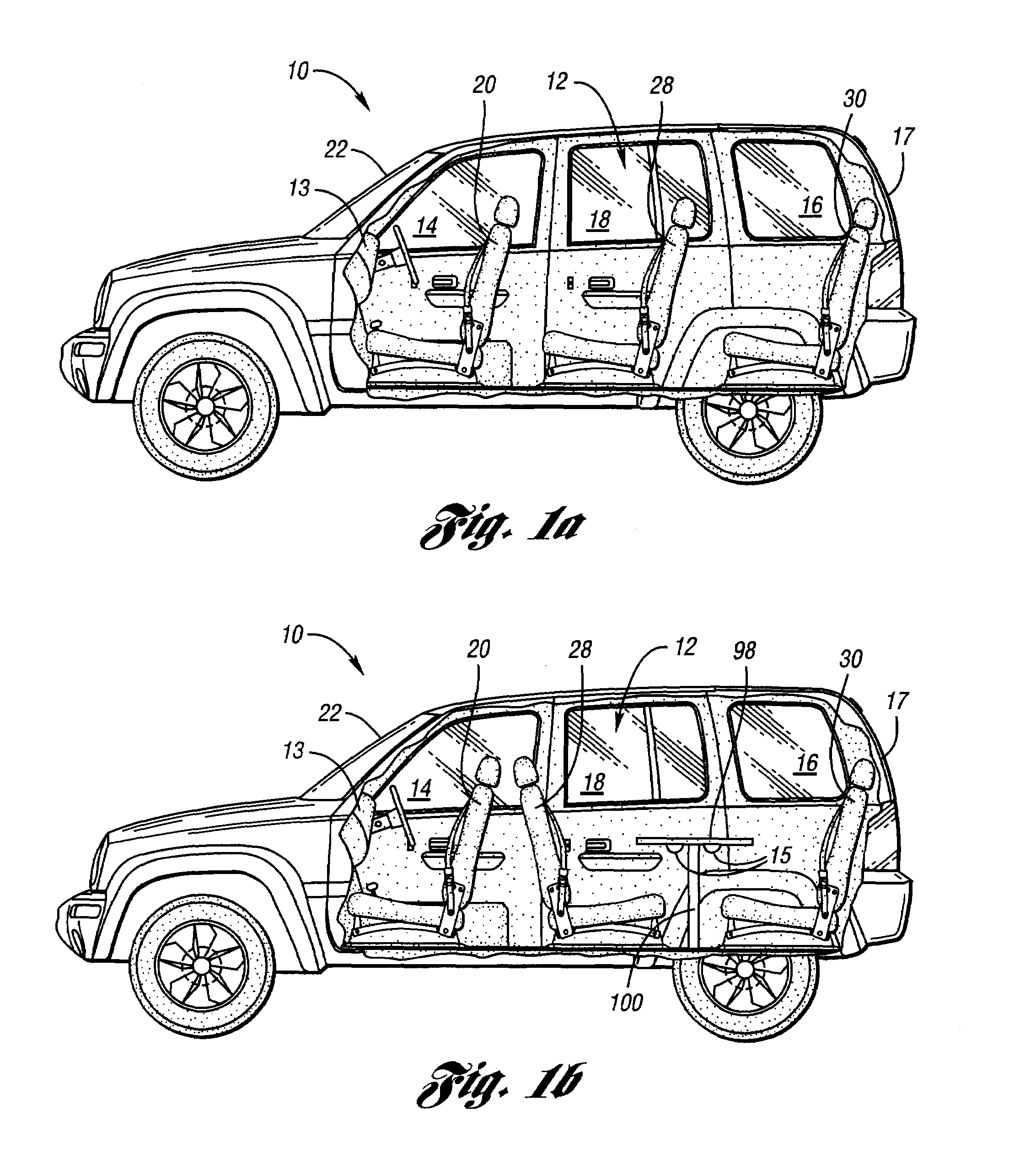 Seat configuration system for an automotive interior