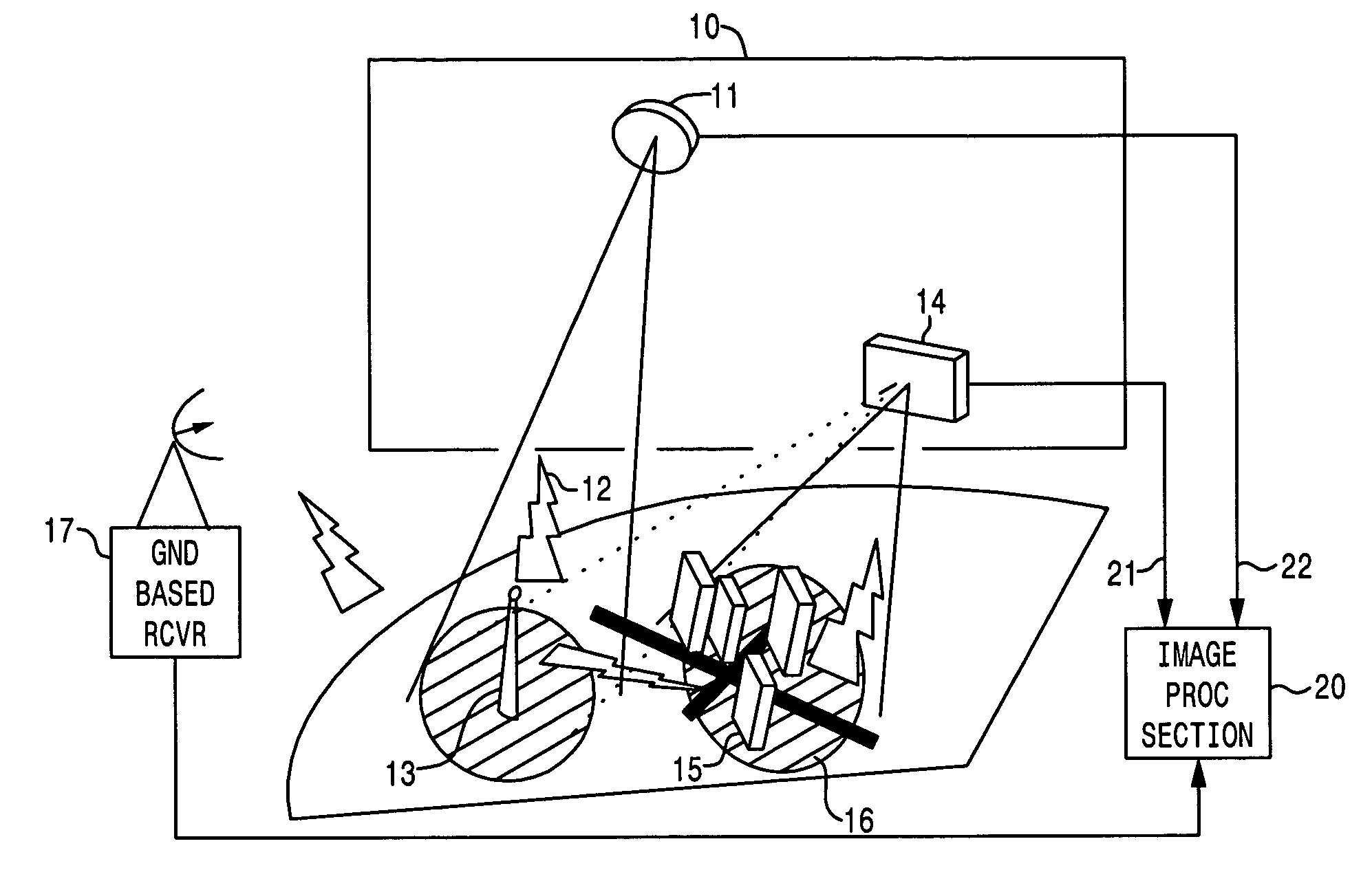 Image formation by passive collection and processing of radio frequency signals illuminating and scattered by cultural features of terrestrial region