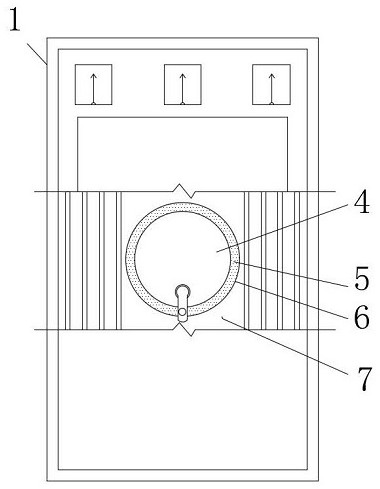 A high and low voltage power distribution device with a storage mechanism