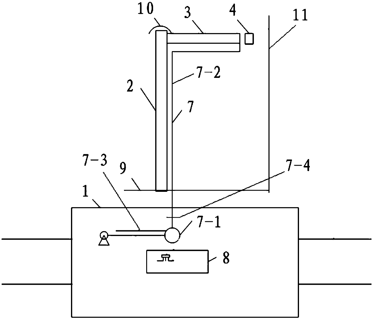 A carbonization furnace wall gunning device and method