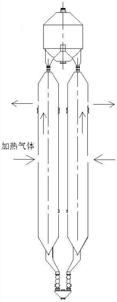 A desorption tower and its heating gas inlet channel