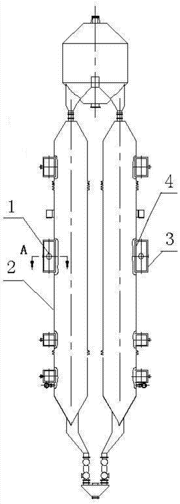 A desorption tower and its heating gas inlet channel