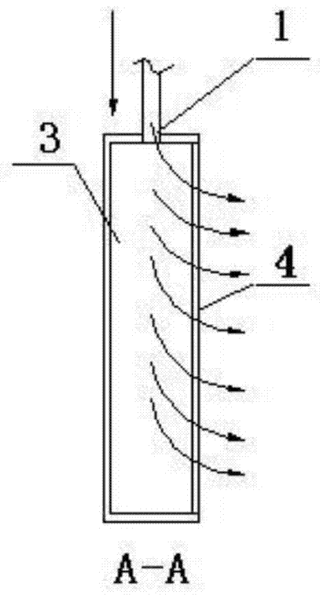 A desorption tower and its heating gas inlet channel