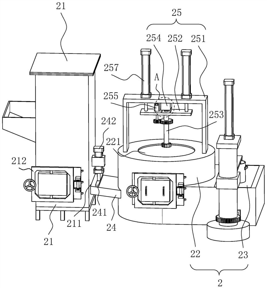 Semi-automatic turbocharger shell casting production line