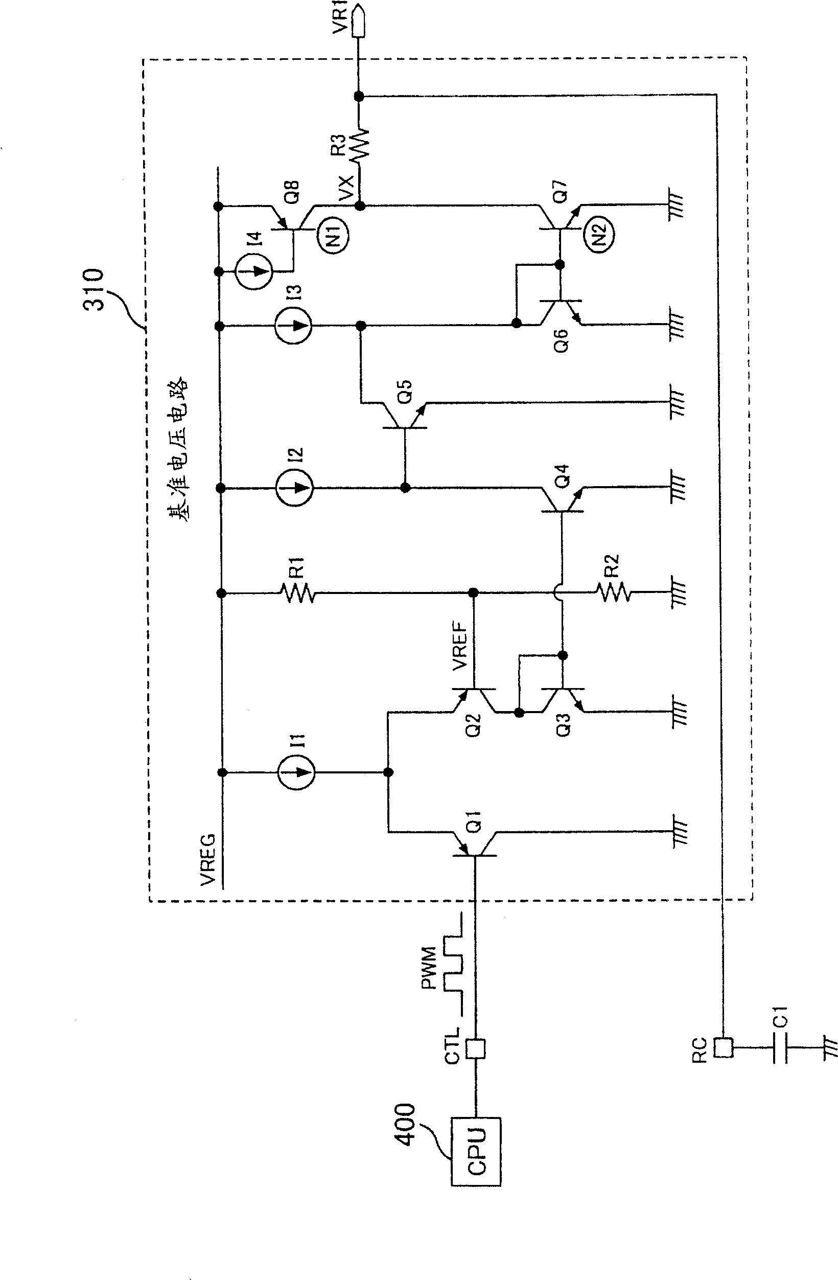 Motor speed control circuit