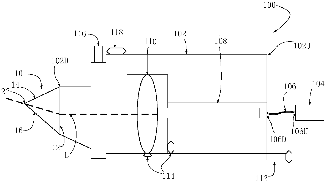 Micro laser auxiliary machining system for optical hard and brittle material and use method thereof