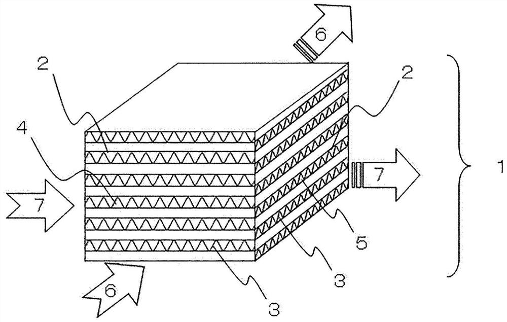 Paper for total heat exchanging element and total heat exchanging element