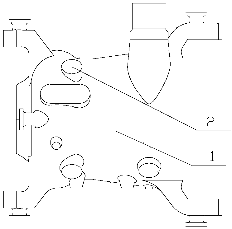 Manufacturing method of large-sized cast steel part lost foam mold