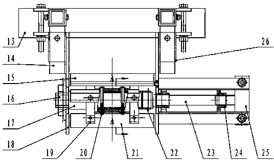 Corn-harvesting and stalk-chopping test bench