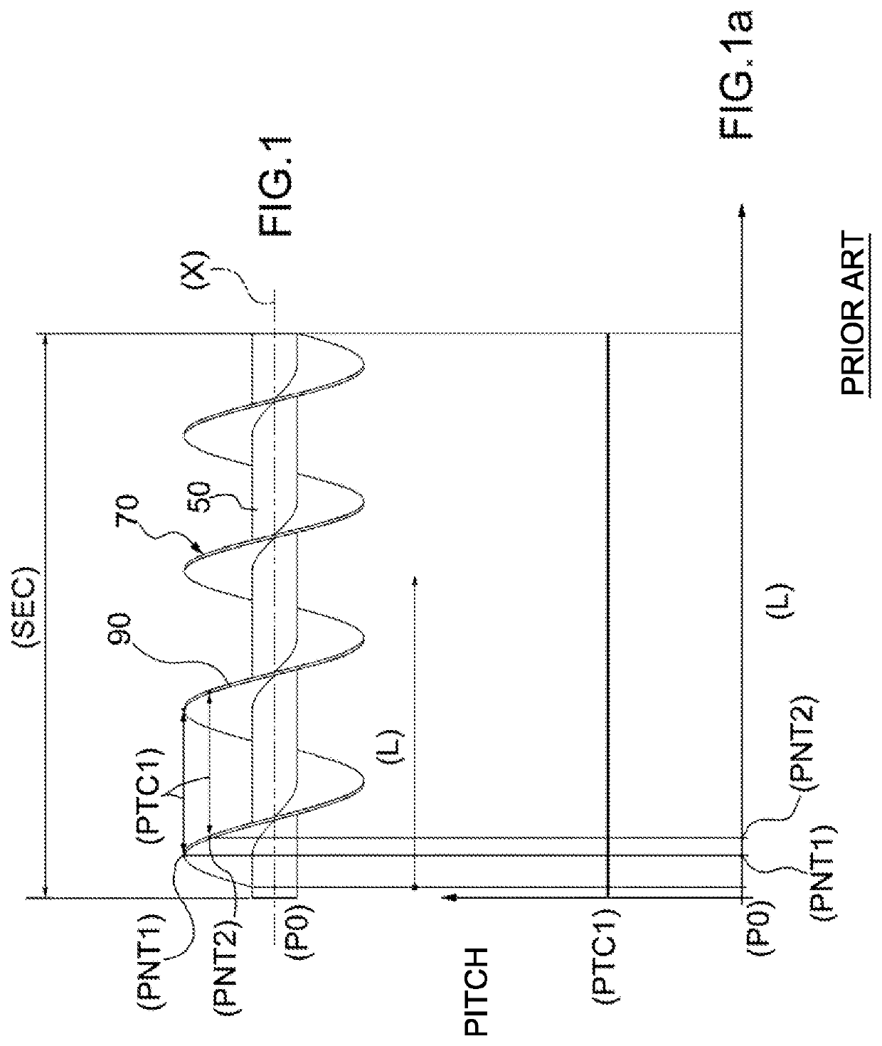 Screw conveyor to convey powdery material, in particular cement or the like