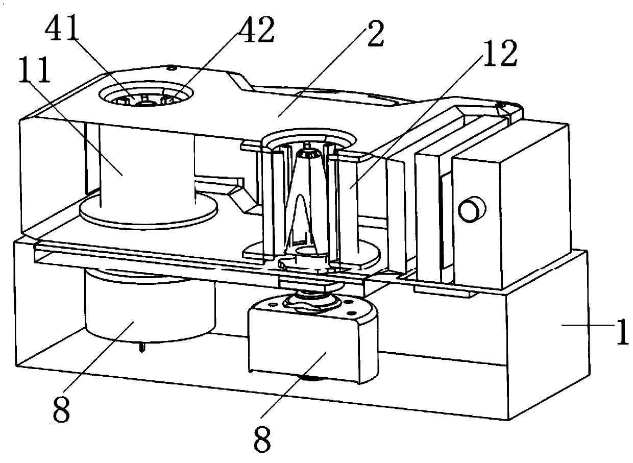 Device for sampling through continuous wiping, and sample feeding system for conveying gas