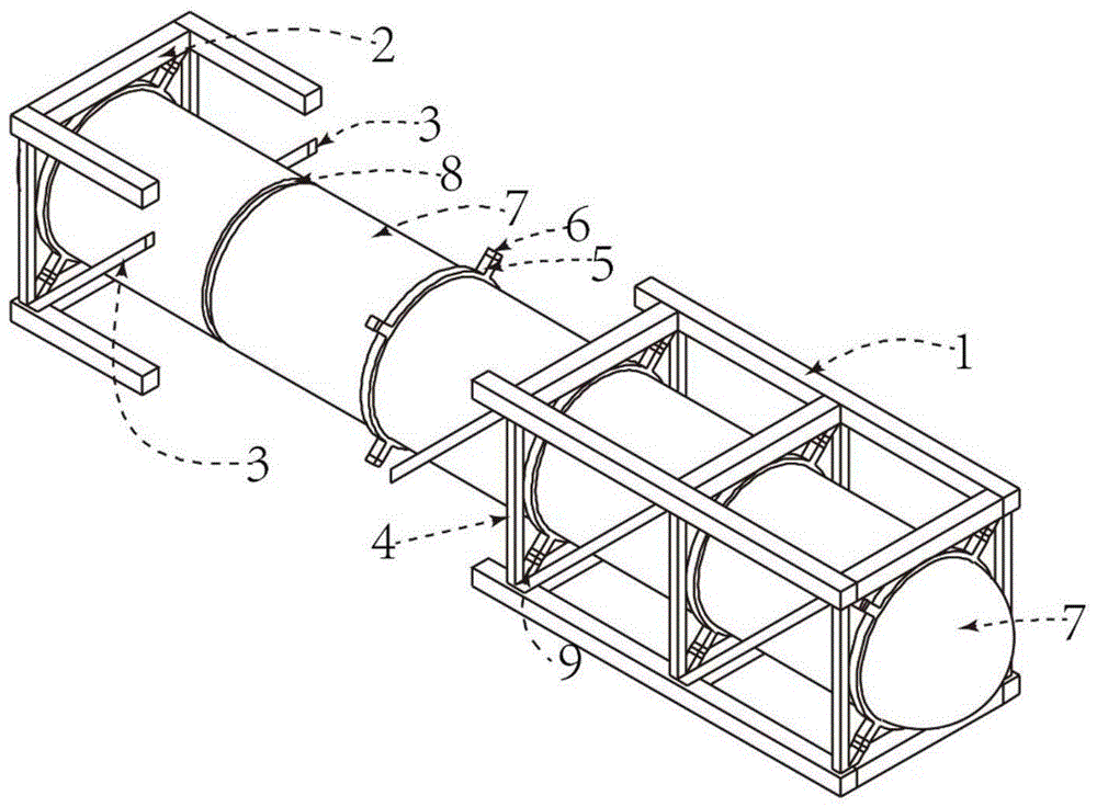 An airbag-filled truss for large offshore platforms