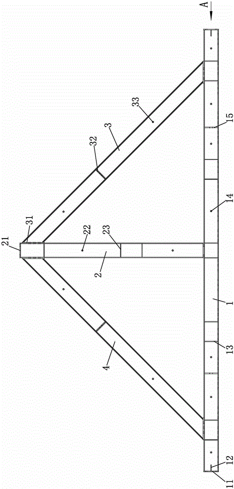 Fish-belly beam components of the inner support system of foundation pit support