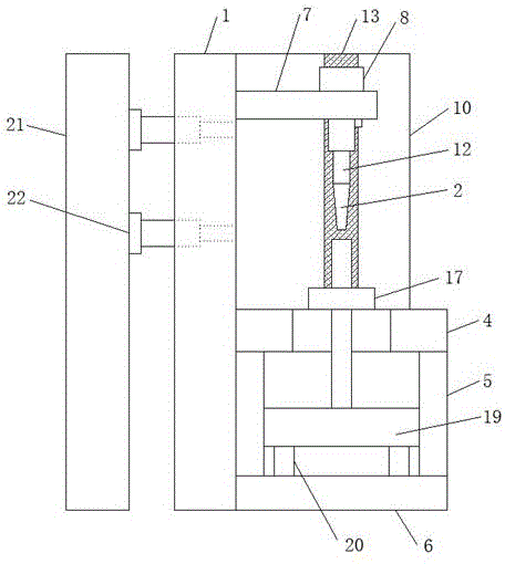 Mechanical property testing device of material testing machine