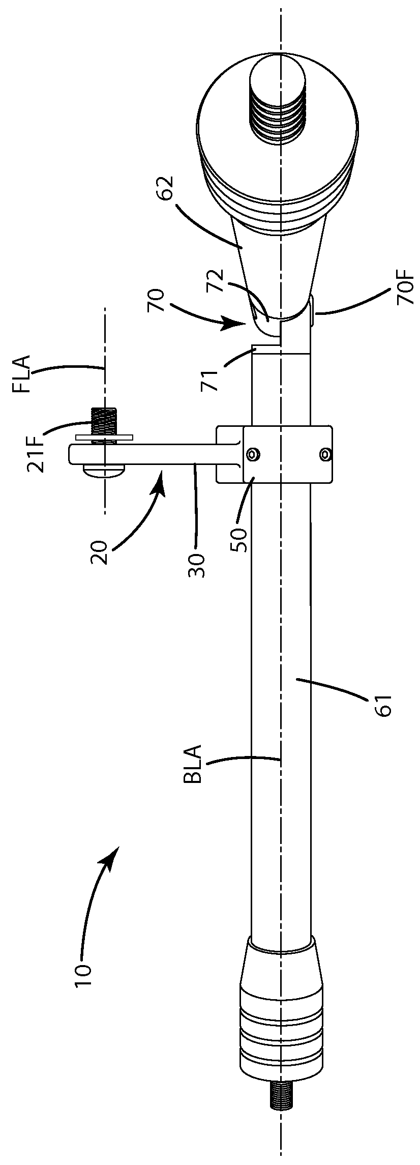 Continuous articulating archery stabilizer