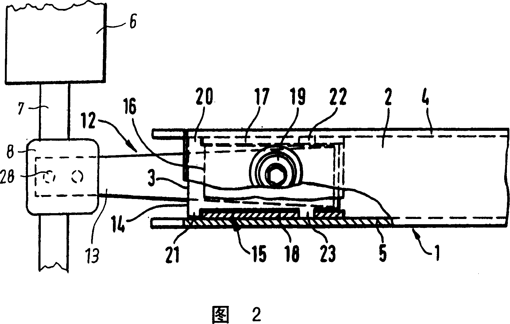 Pressing roller holder for stretching structure