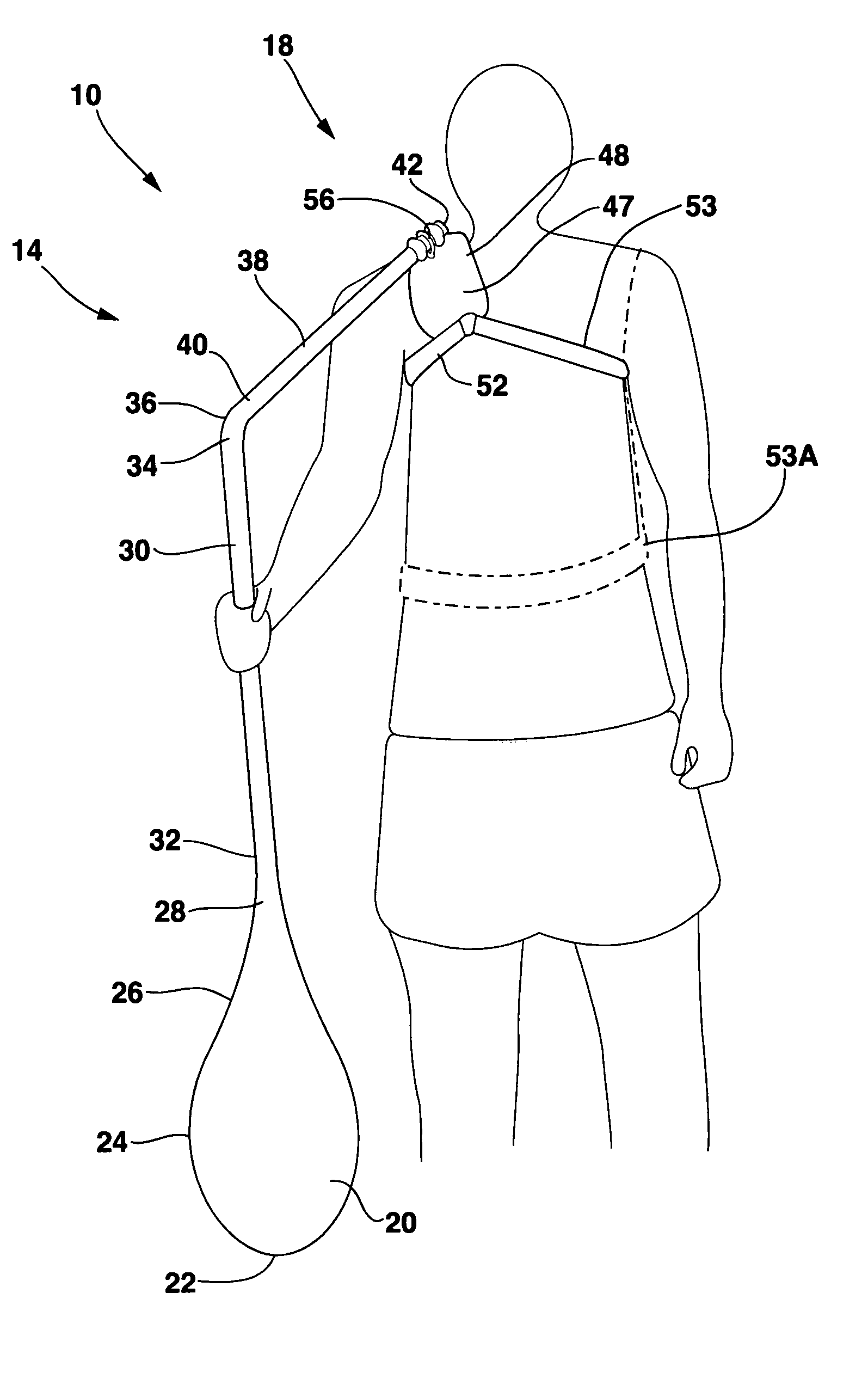 Water craft paddle device for one-arm use