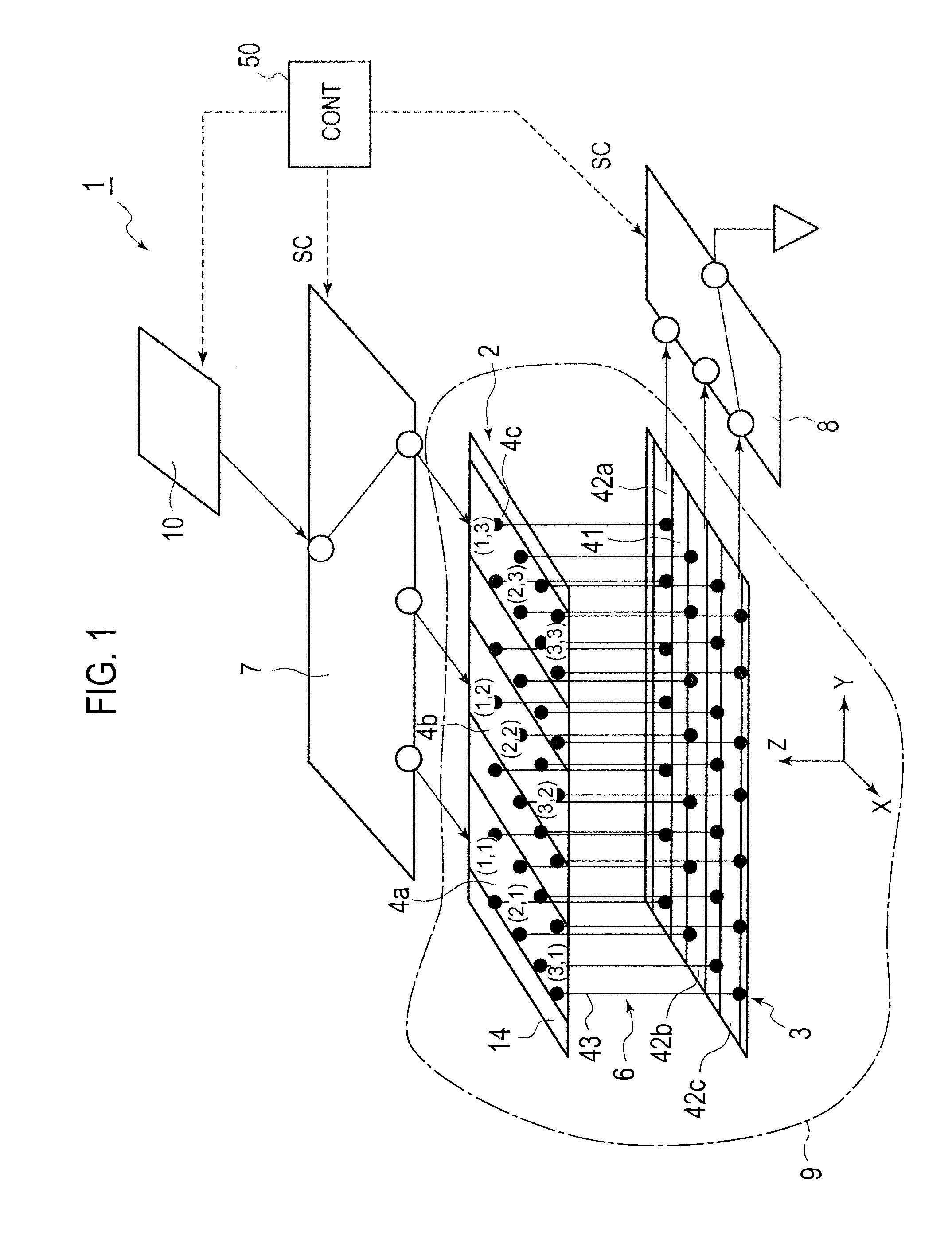 Matrix-patterned cloth