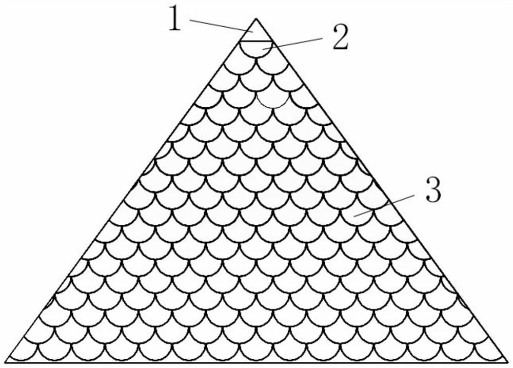 Internal component of falling film devolatilization tower with bionic structure and devolatilization tower