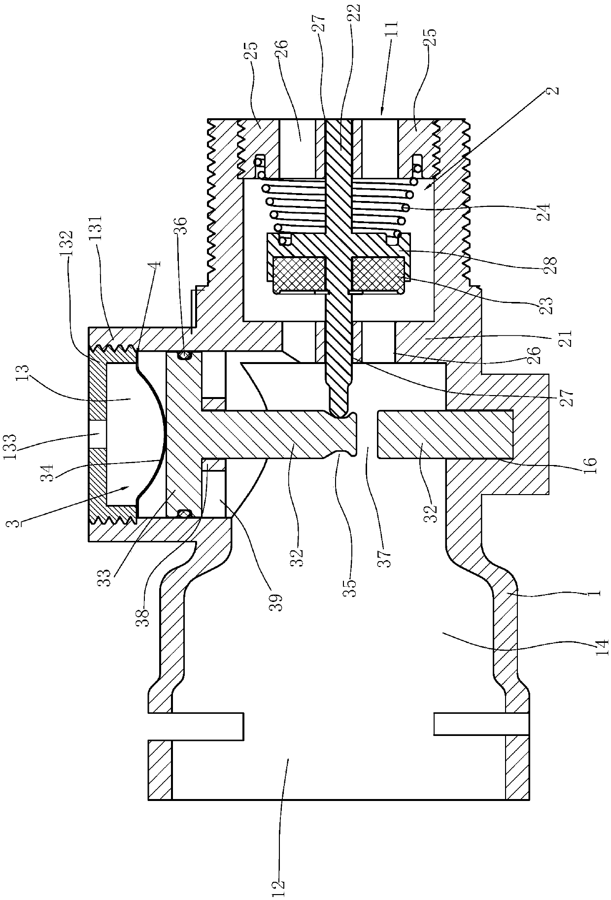 Pressure protection valve and gas water heater