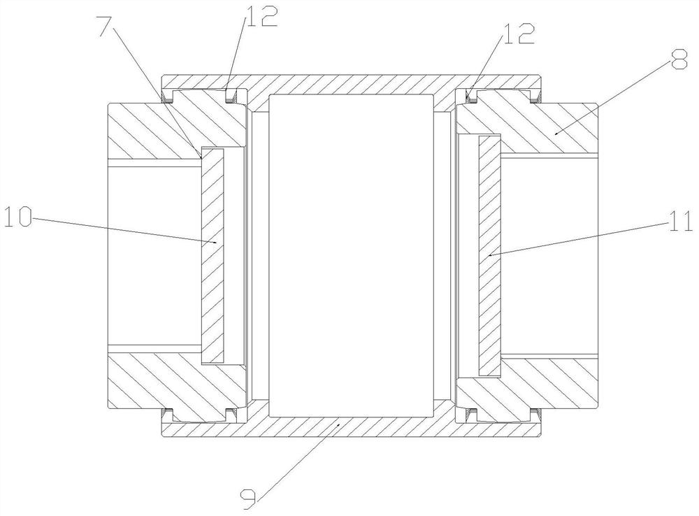 Deviation-adjustable transmission system for working arm of heading machine