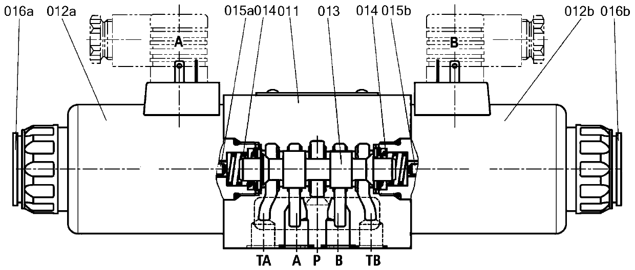 An embedded double-spool pilot control mechanism and a fluid control valve