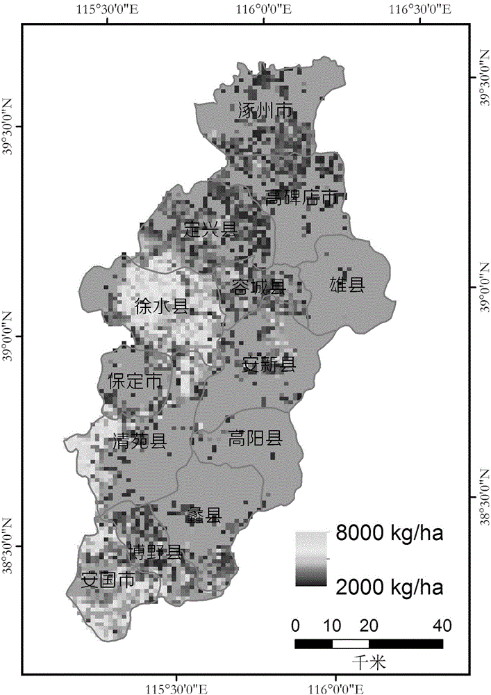 Regional crop yield estimation method based on ensemble Kalman filter assimilation