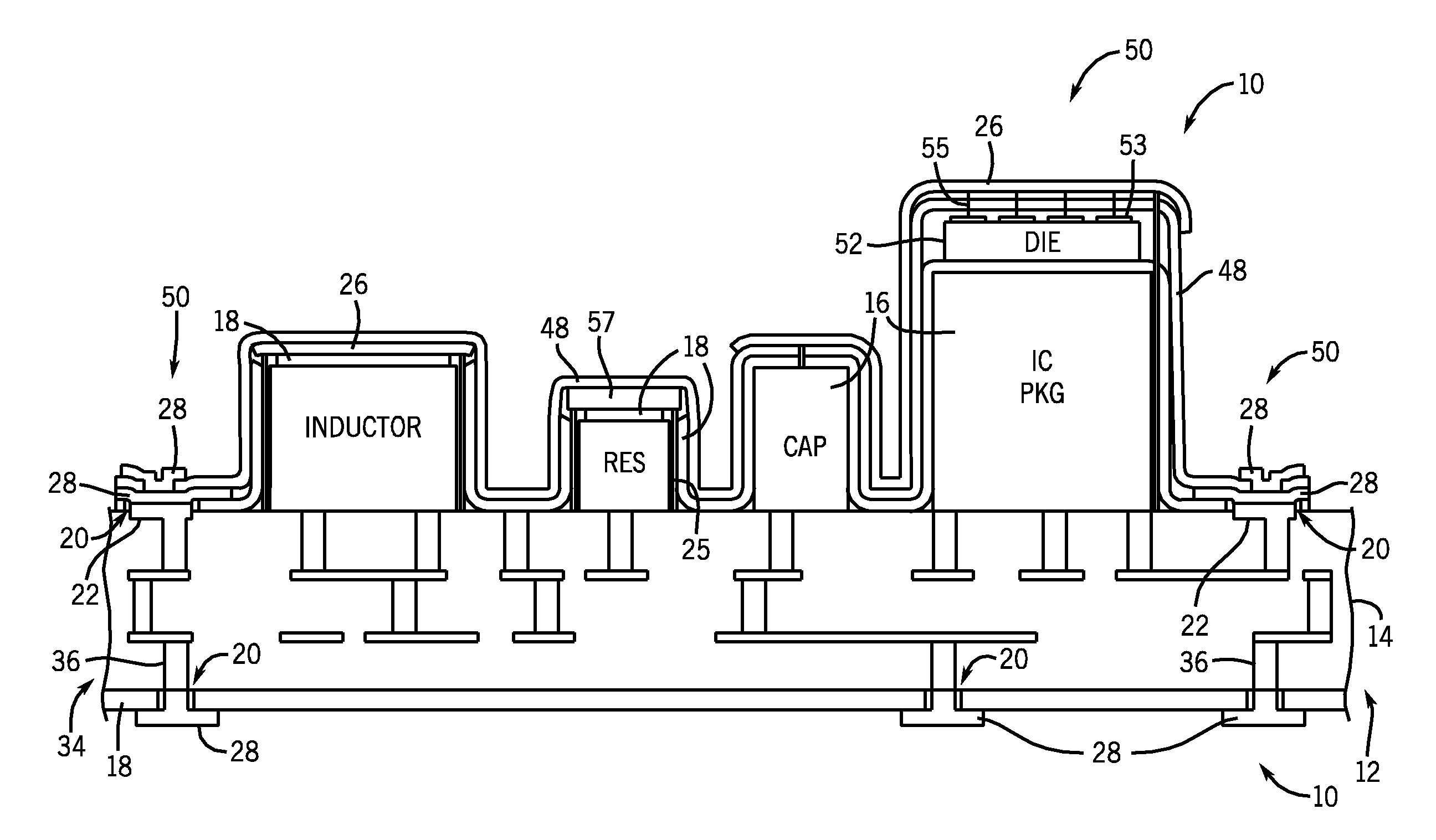 System and method of forming a patterned conformal structure