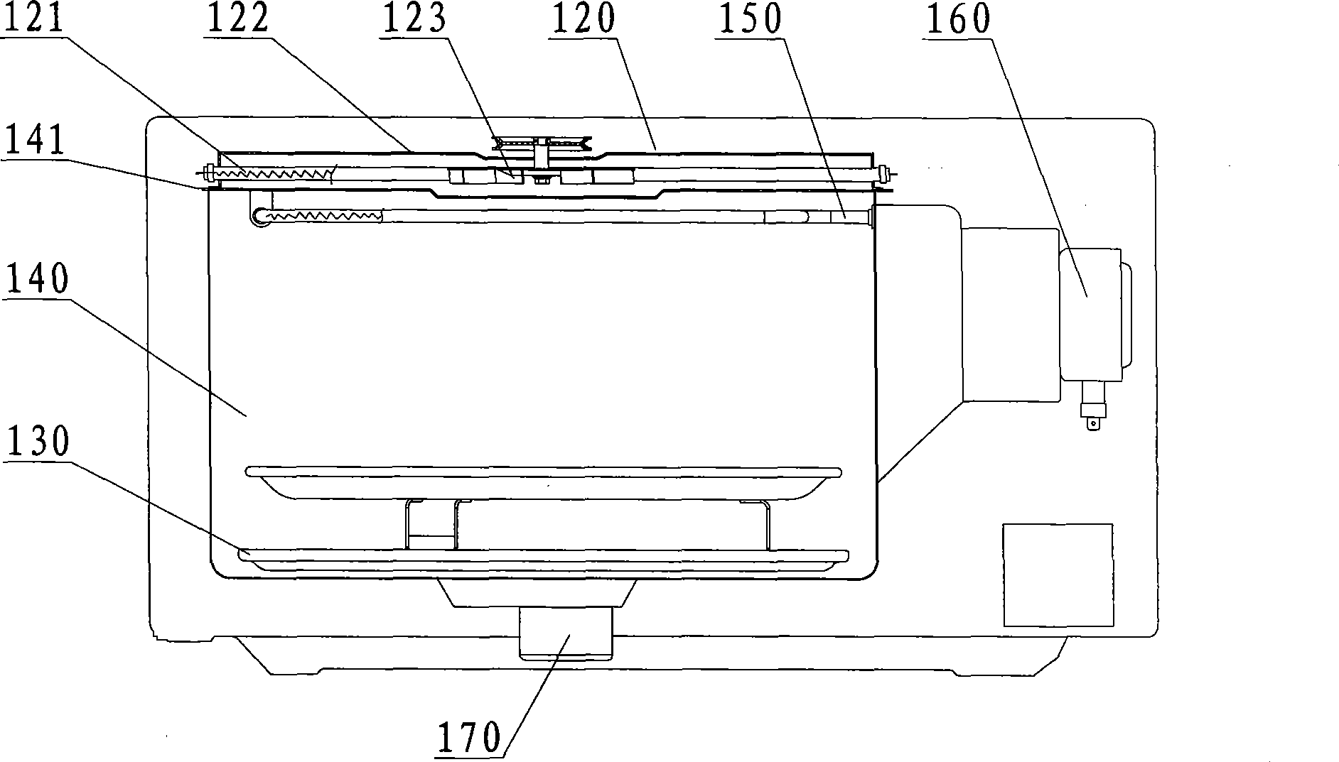 Hot blast convected circulation micro-wave oven with steam function