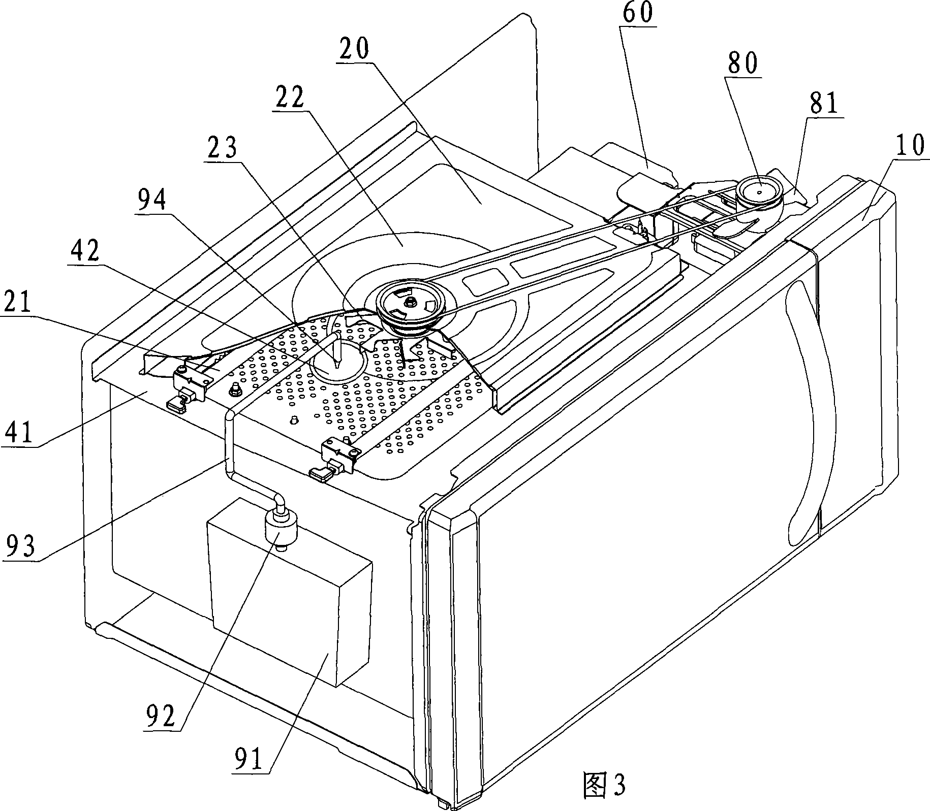 Hot blast convected circulation micro-wave oven with steam function