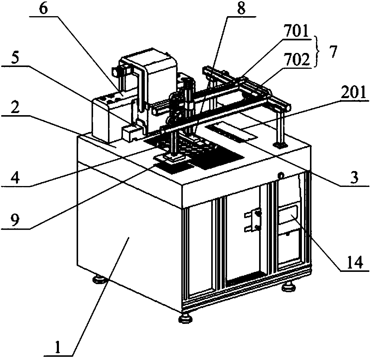 Full-automatic powder pressing machine for powder cake production