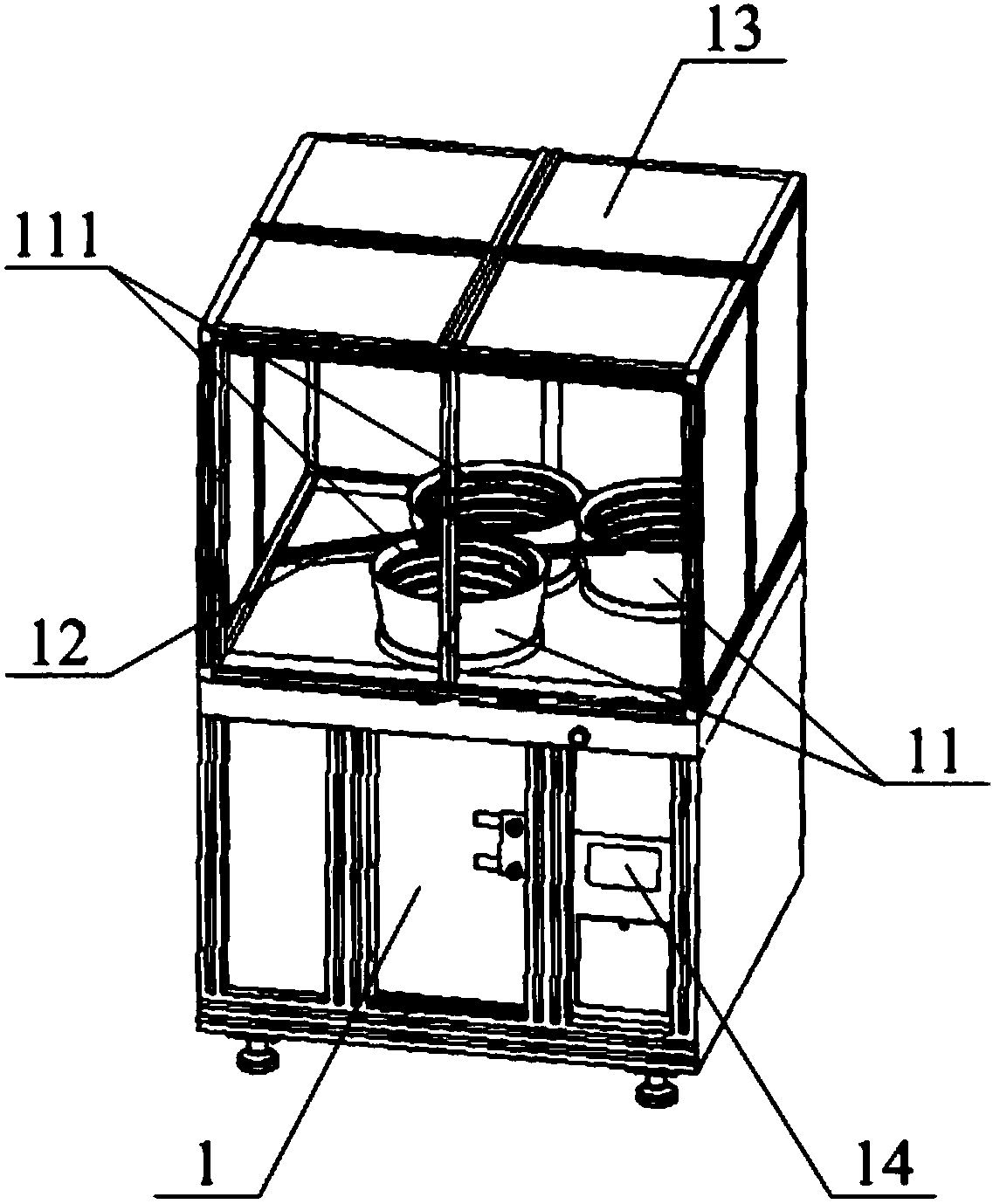 Full-automatic powder pressing machine for powder cake production