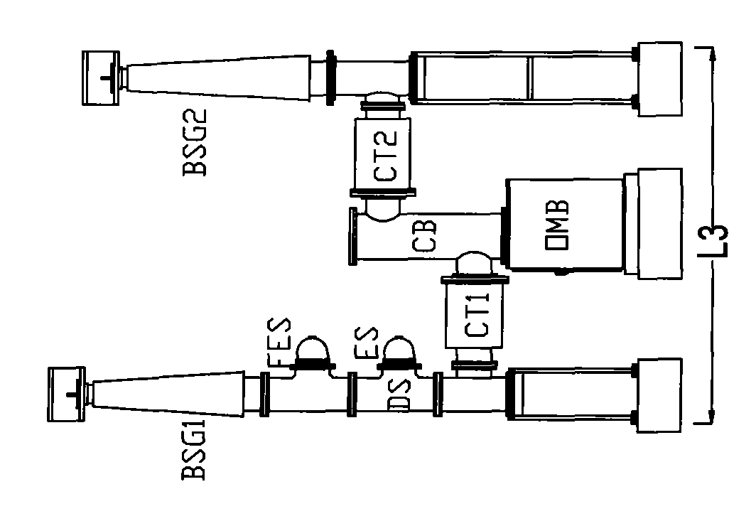 110kv/220kv voltage level composite apparatus and application thereof