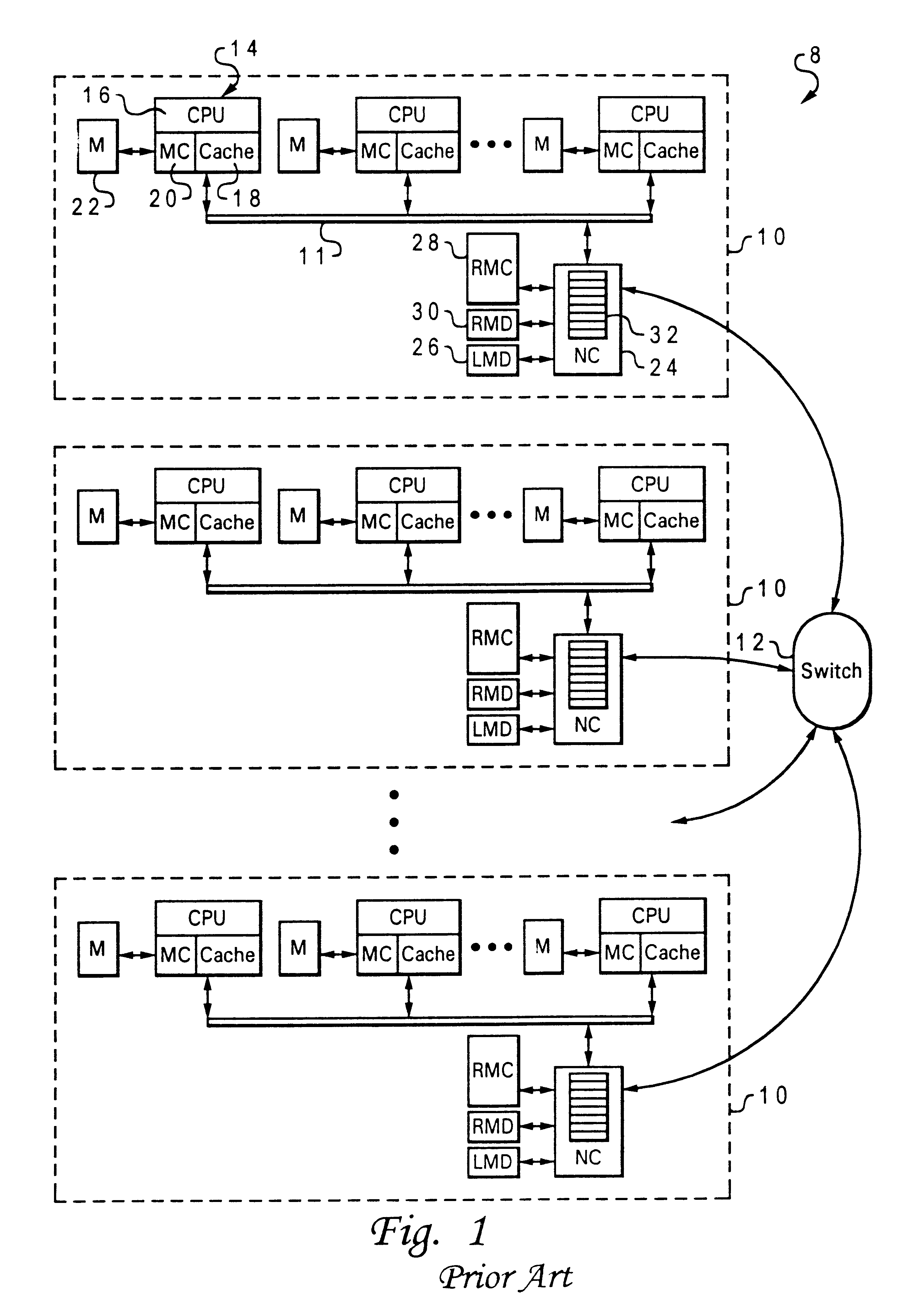 Decentralized global coherency management in a multi-node computer system