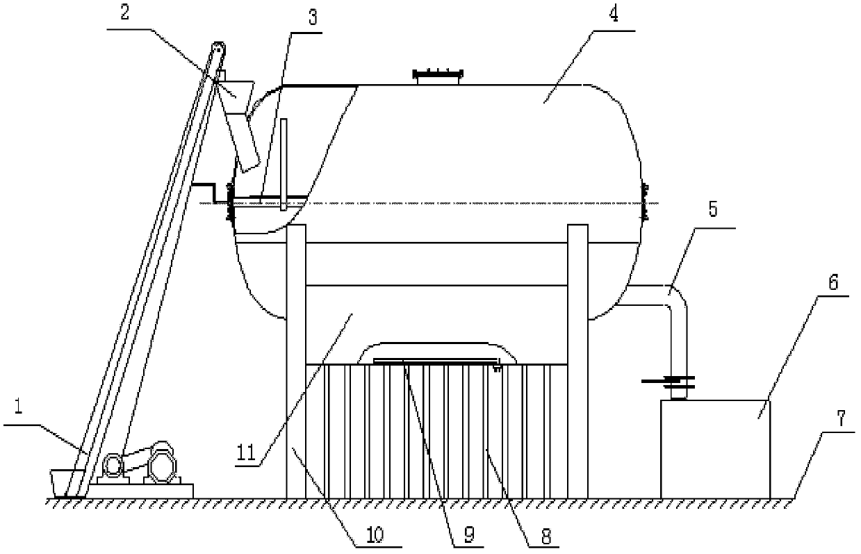 Methane production device without energy consumption suitable for cold region in winter