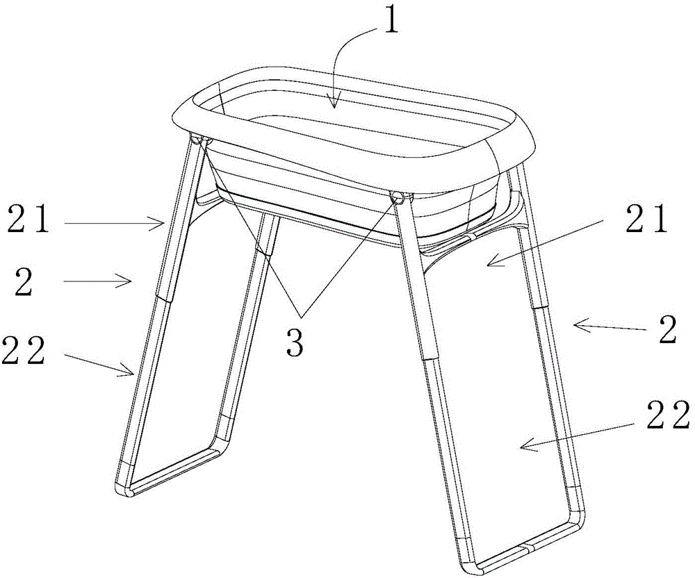 Bathtub with bracket