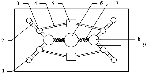 Method for using paper-based micro-fluidic chip for multi-channel detection