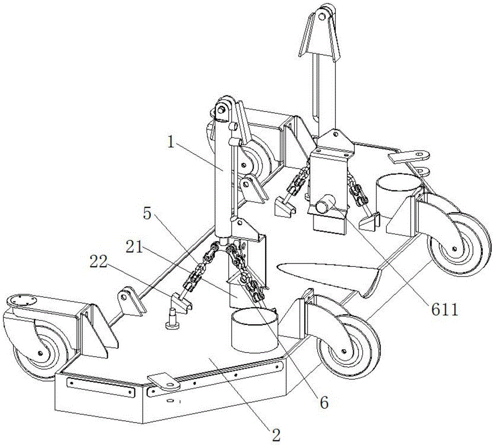 Liftable sucker mechanism of dust collection vehicle