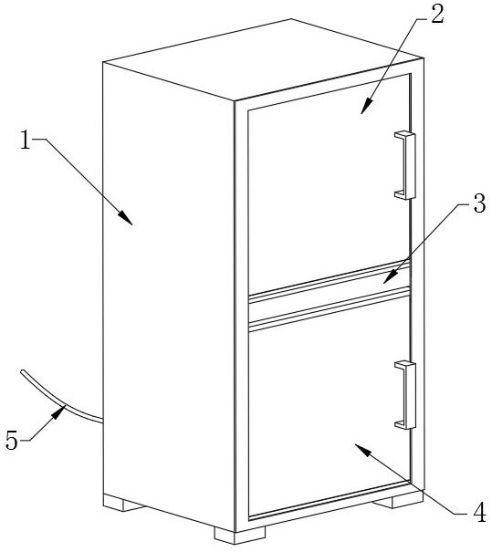 Small semiconductor refrigeration refrigerator with heat preservation and sterilization functions