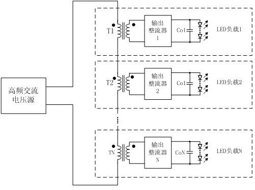 Current transformer-based light-emitting diode (LED) driving circuit