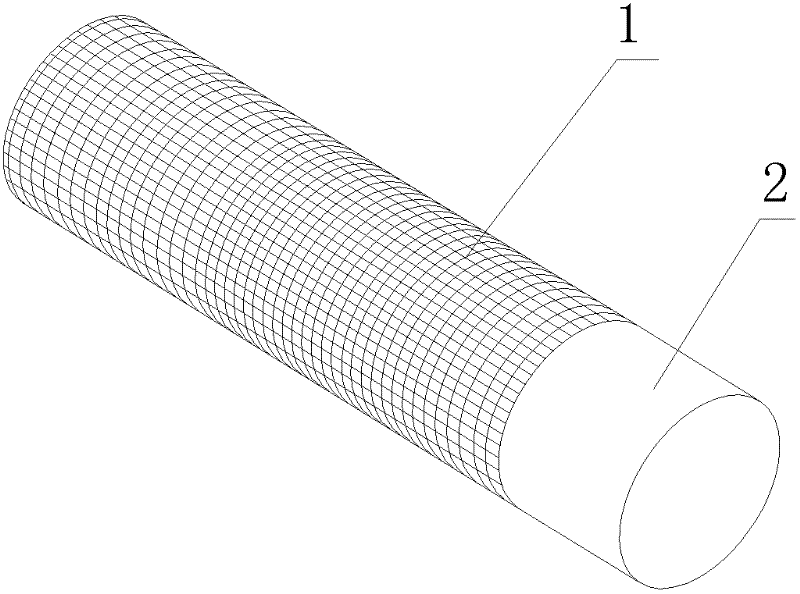 Light plastic-woven inner sticking film air duct