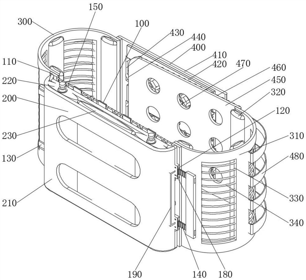 Cardiothoracic surgery postoperative wound binding equipment with salt bag convenient to replace